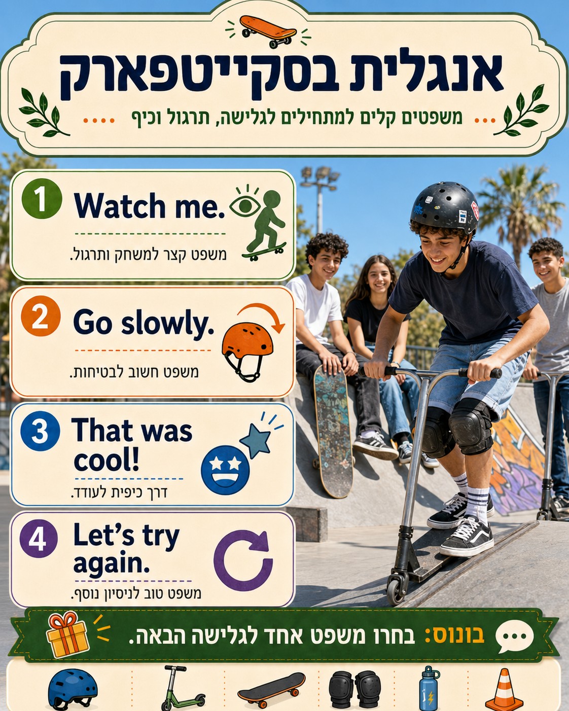 50 משפטים באנגלית שכל מתחיל צריך להכיר