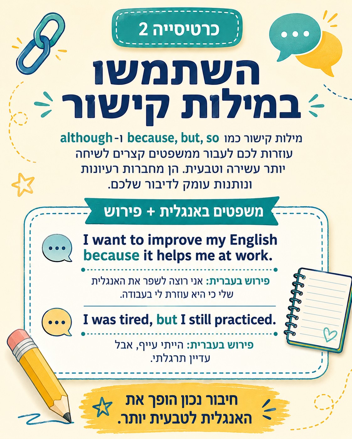 ההבדל בין לדעת חוקים באנגלית לבין להצליח לדבר
