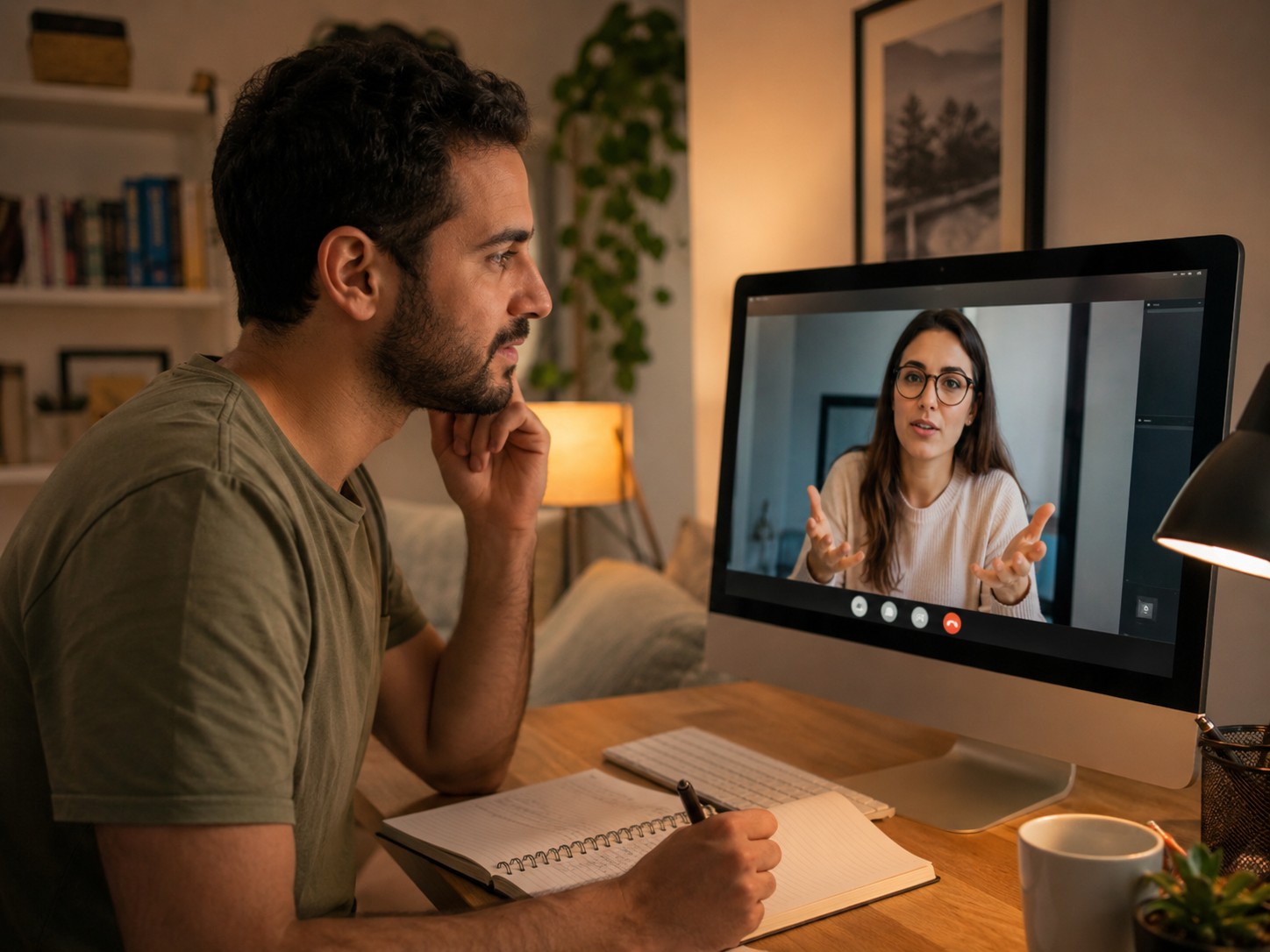 לדבר באנגלית למי שאיבד ביטחון בבית הספר ורוצה להתחיל מחדש מהבית דרך זום עם מורה פרטי אחד על אחד