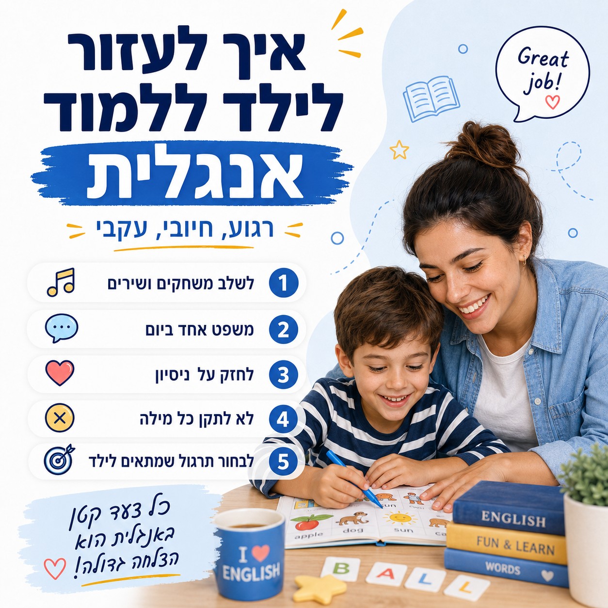 לימוד אנגלית למתחילים