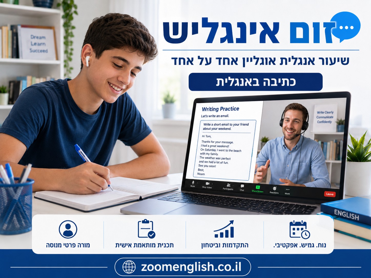 אוצר מילים באנגלית לילדים עד כיתה ו׳ בית ספר, משפחה, אוכל, גוף וצבעים