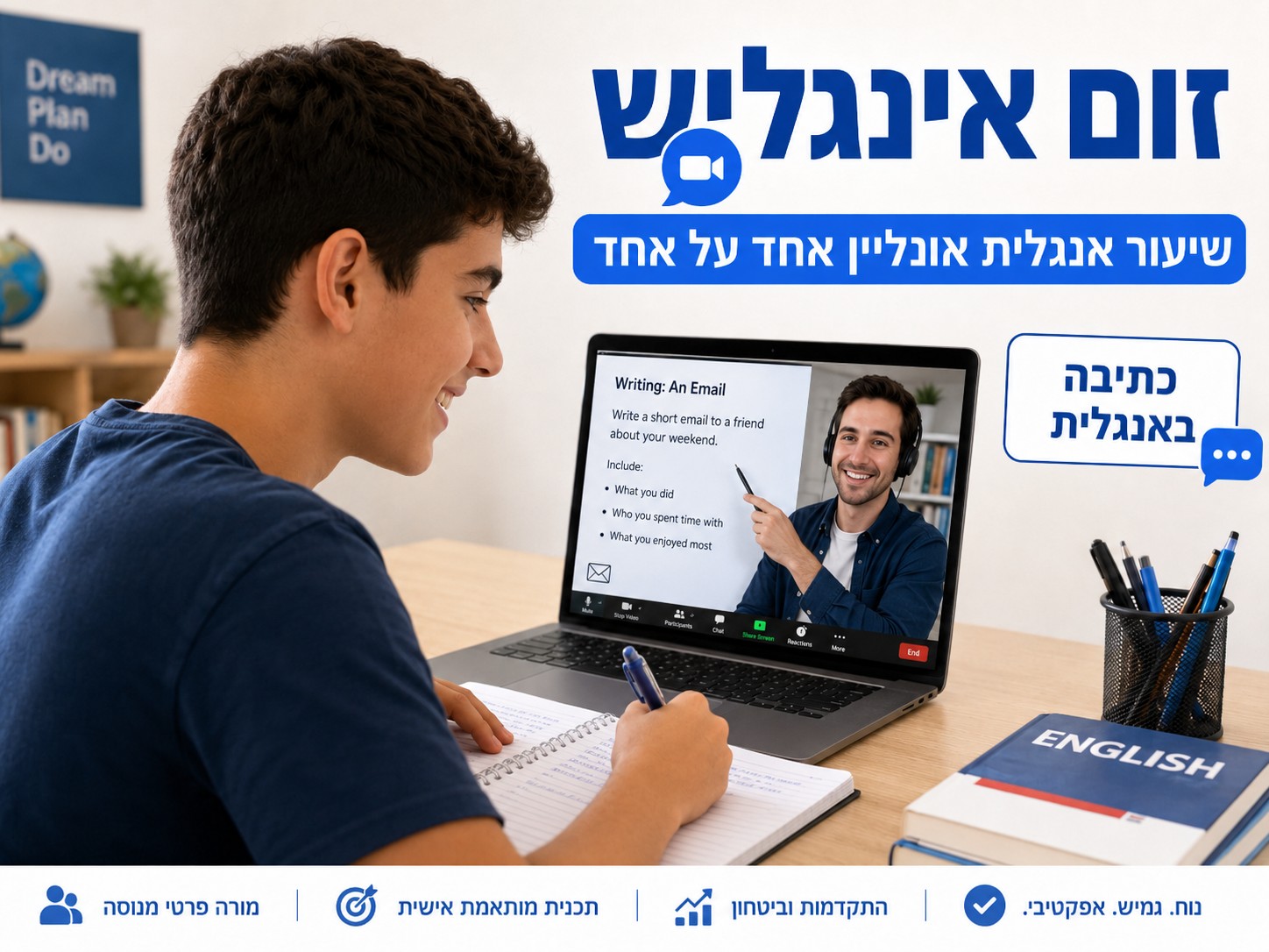 איך לדבר שוטף באנגלית