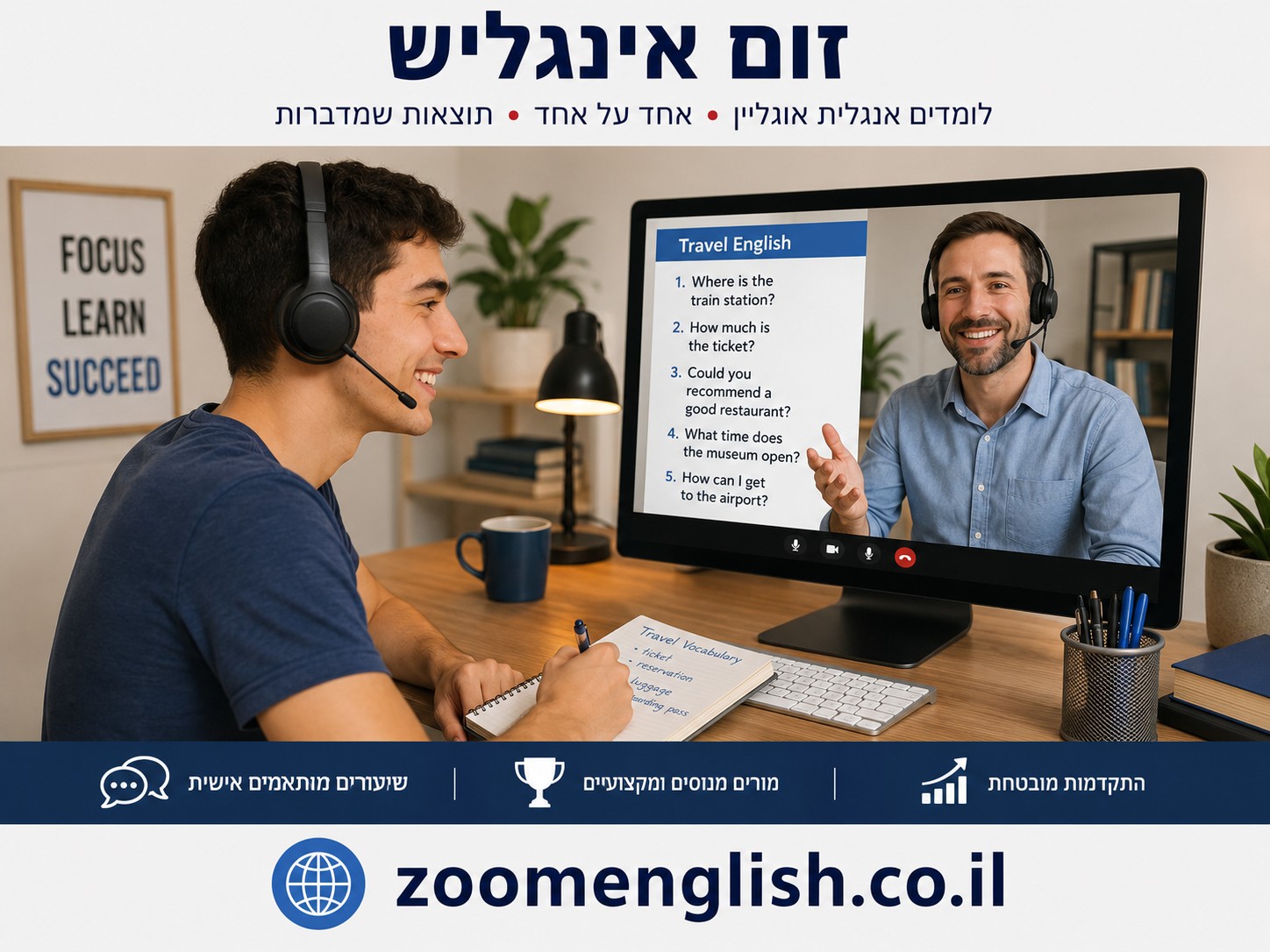 כמה עולה שיעור פרטי באנגלית אונליין