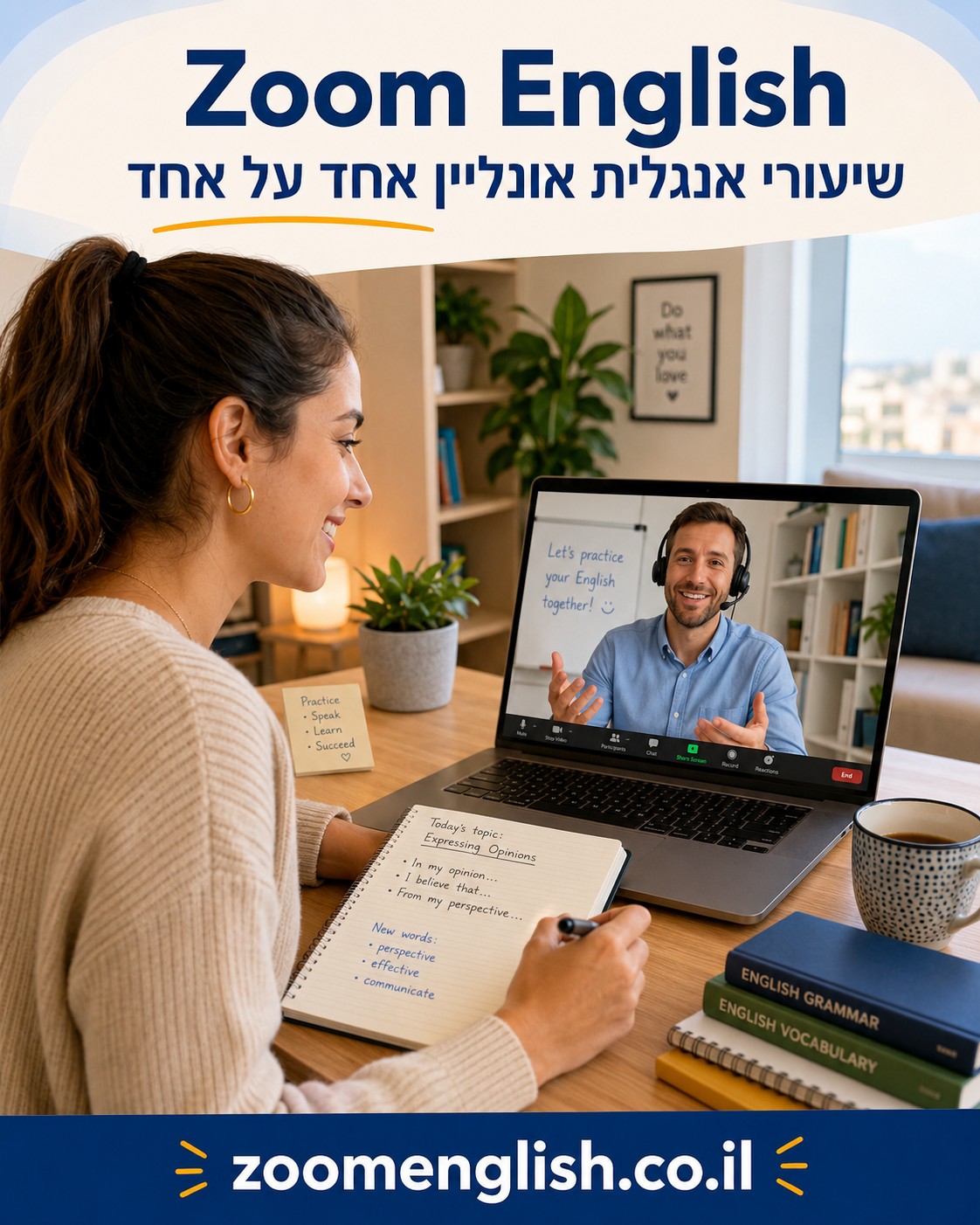 לימוד אנגלית אונליין למבחן אמירנט