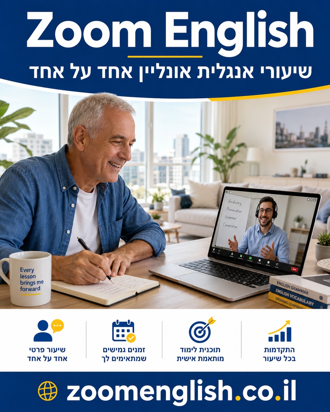 לימוד אנגלית אחד על אחד לשיפור אוצר מילים