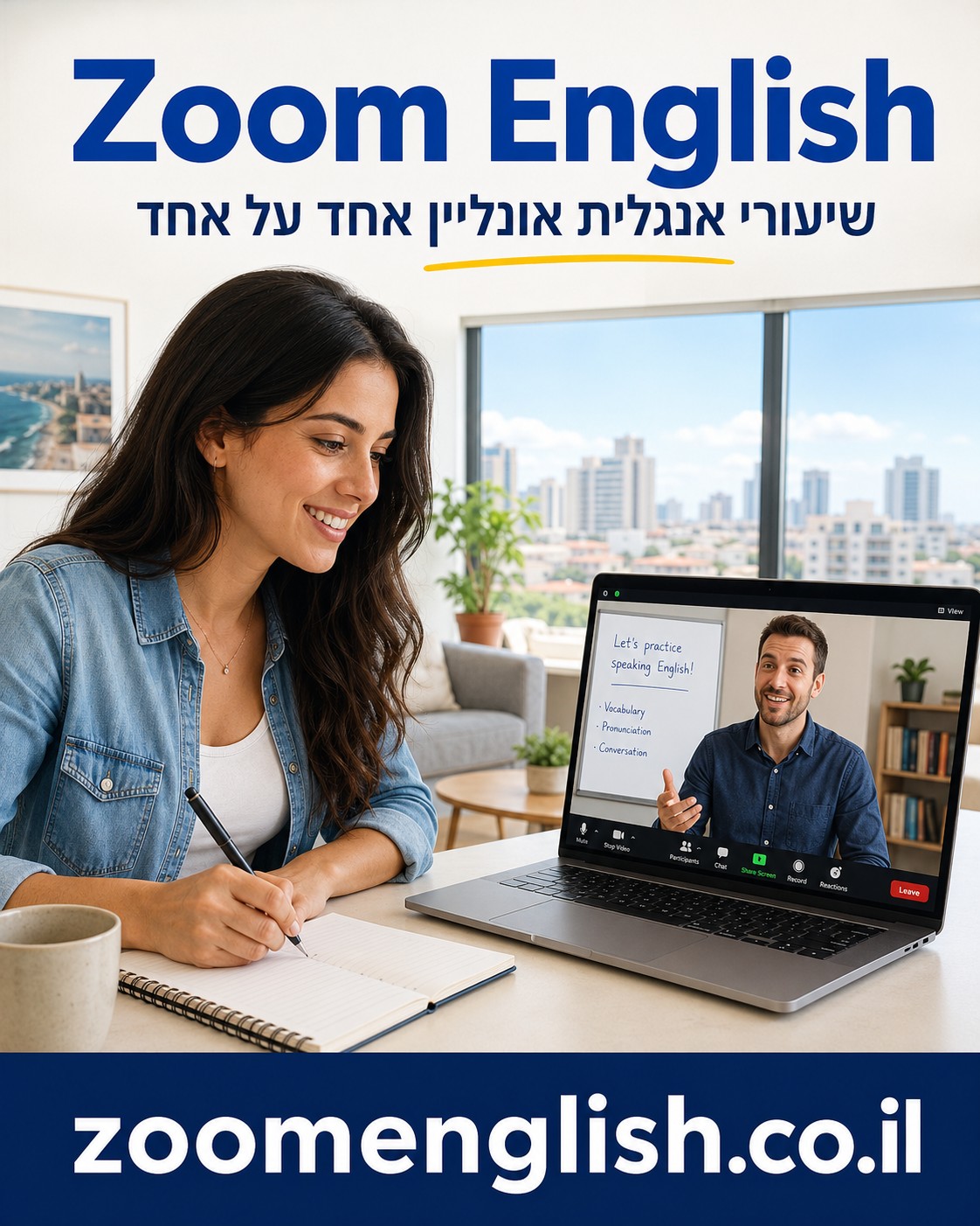  לימוד אנגלית לעבודה בישראל