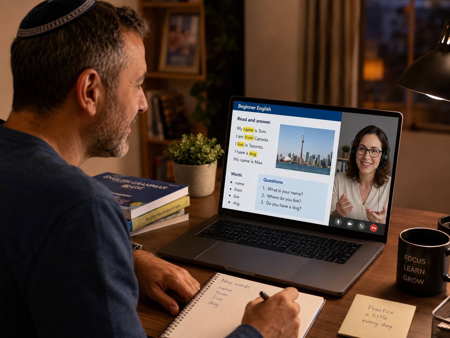 ללמוד לדבר אנגלית לעבודה