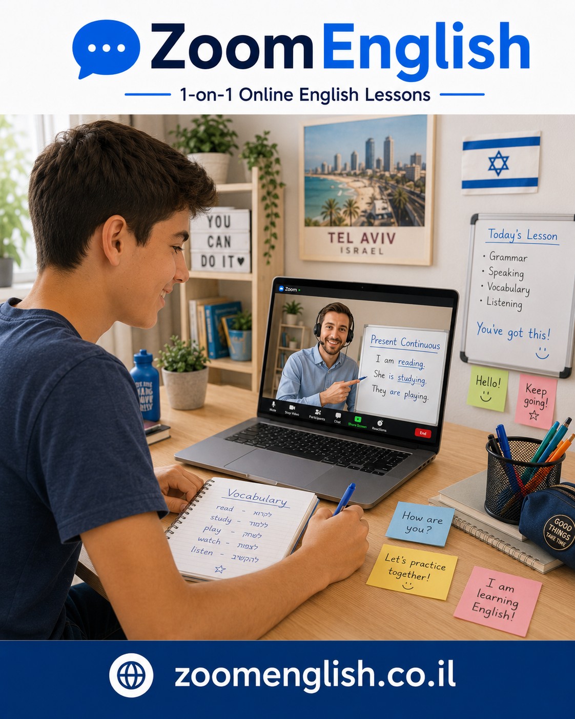 מורה לאנגלית לאנסין לילדים, נוער ומבוגרים – שיטה רגועה להבנת הנקרא