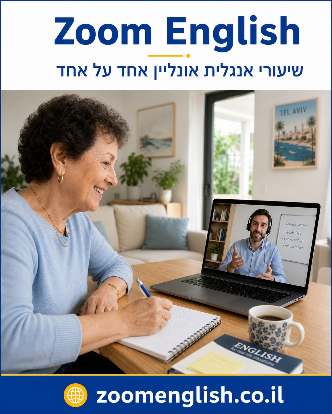 מורה פרטי לאנגלית אונליין לאוצר מילים