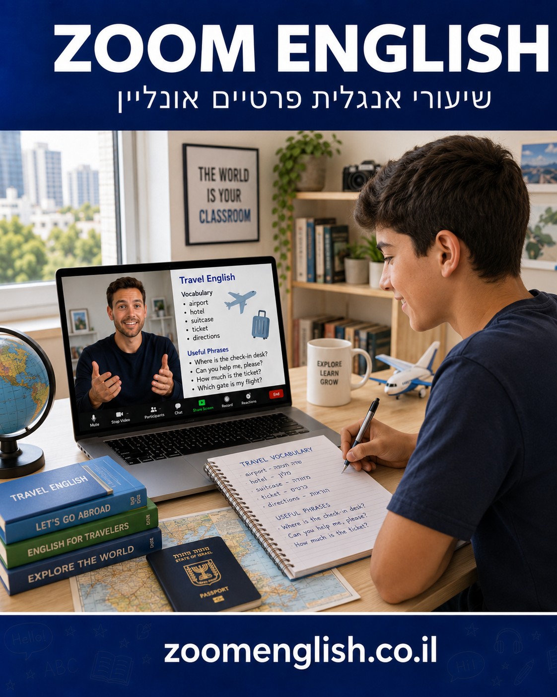מורה פרטי לאנגלית בשפלה
