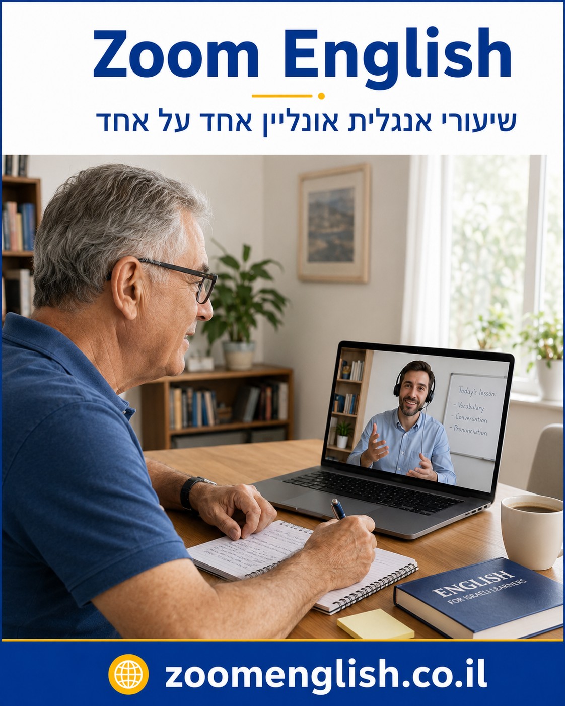 מורה פרטי לאנגלית לשיפור דיבור