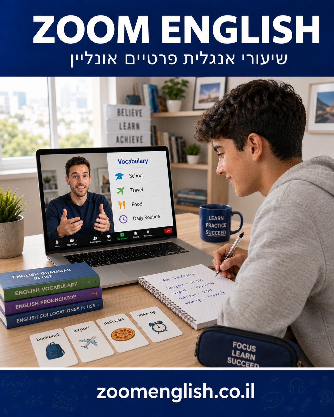 מורה פרטי לאנגלית נהריה