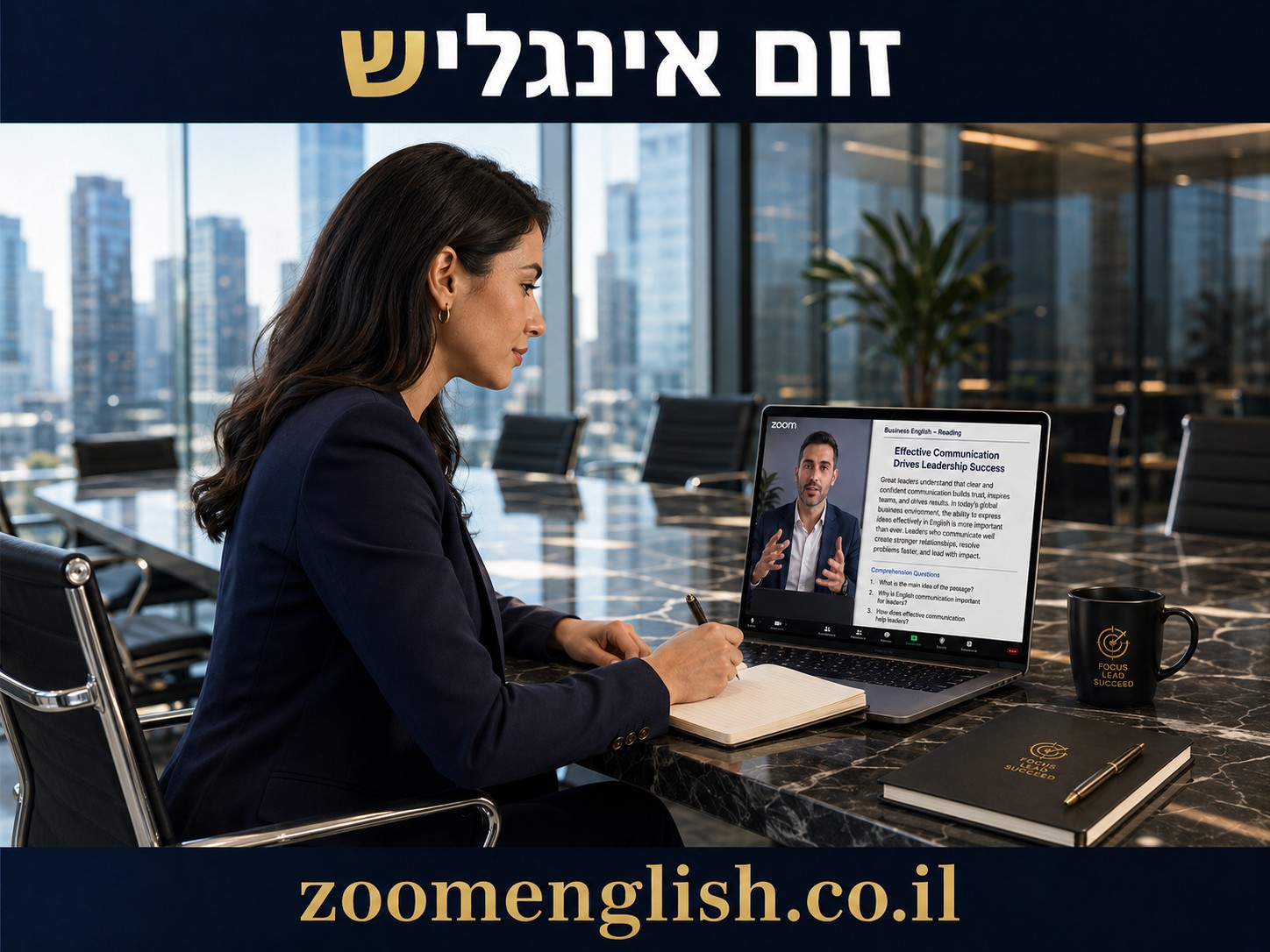 מורה פרטי לאנגלית עסקית אונליין: איך לשפר מבטא ולדבר ברור יותר בעבודה