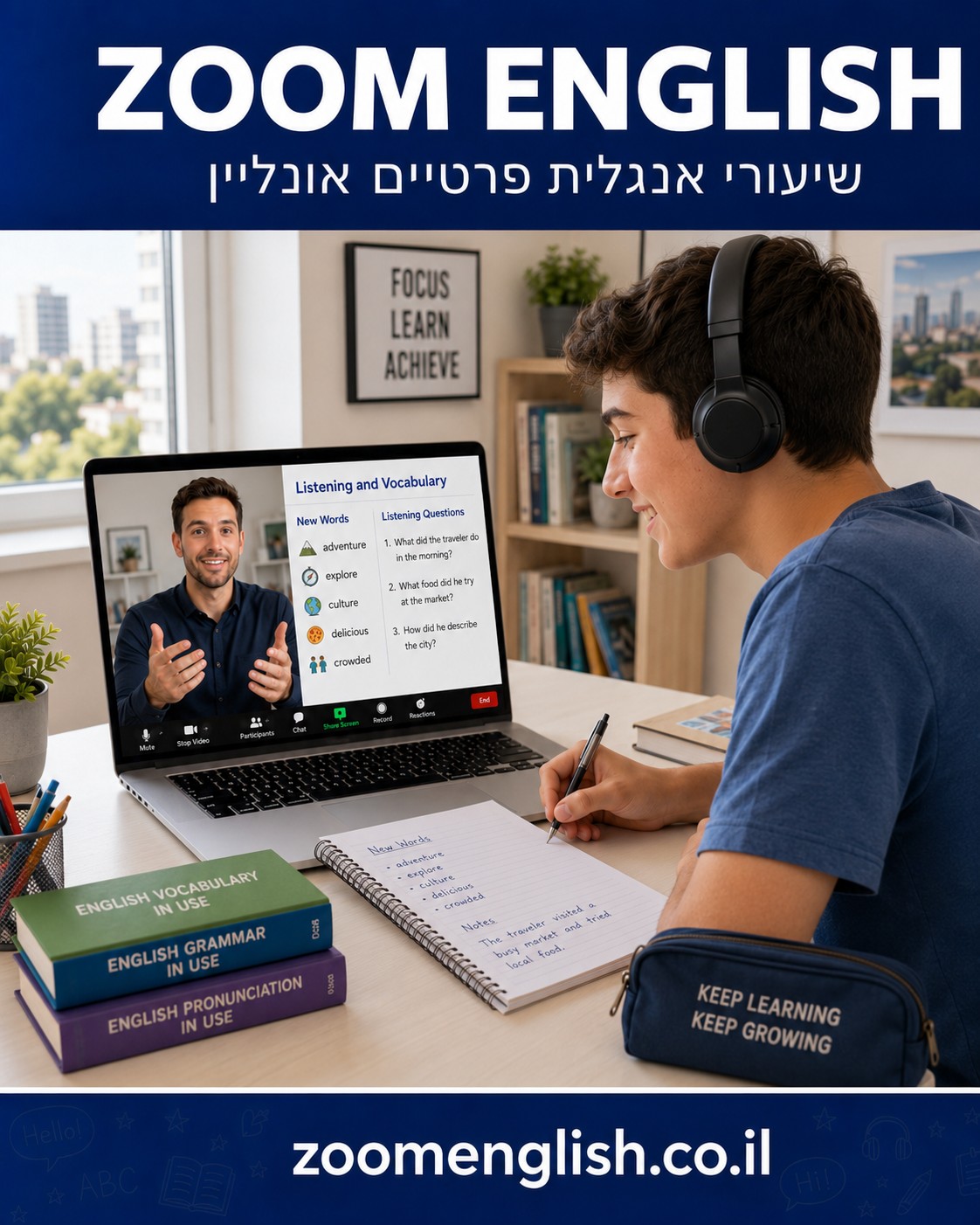 מורים פרטיים לאנגלית בגליל