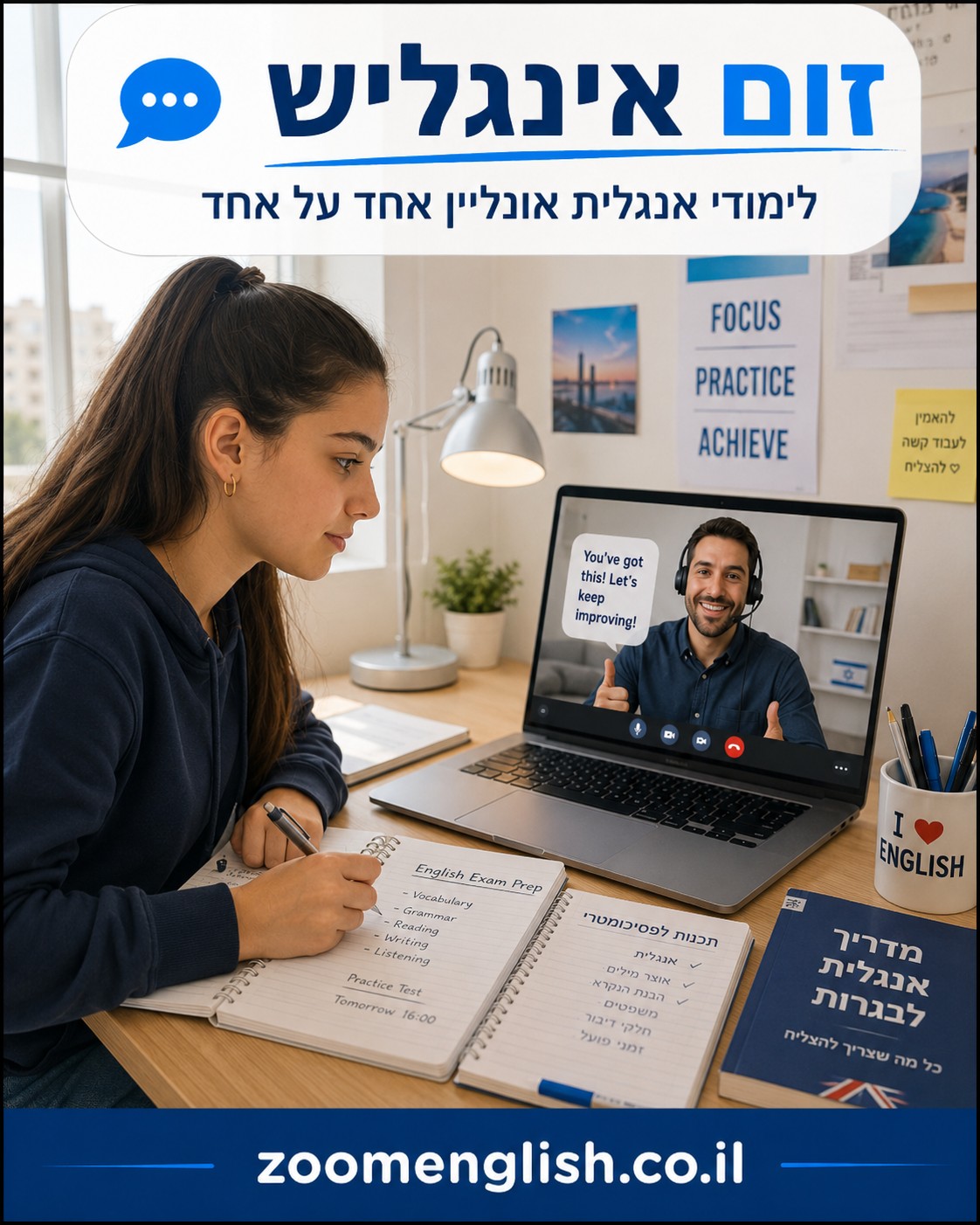 מורים פרטיים לאנגלית רמת השרון: הדרך האישית לשפר דיבור, ביטחון והבנה באנגלית