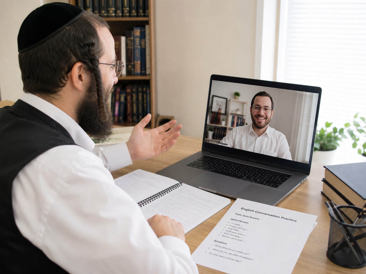 שיעור פרטי באנגלית בזום למתחילים