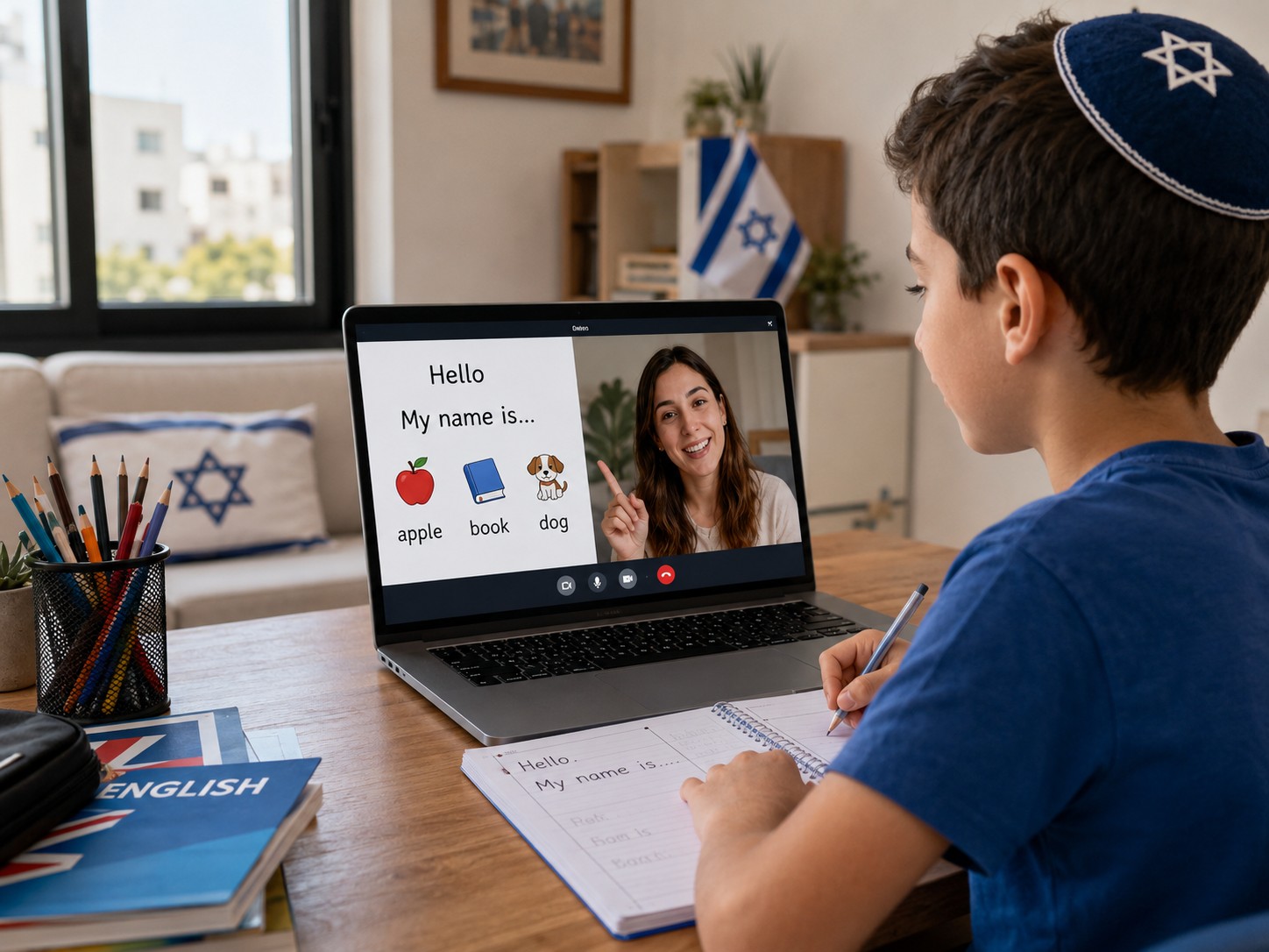 שיעור פרטי באנגלית לילד חרדי