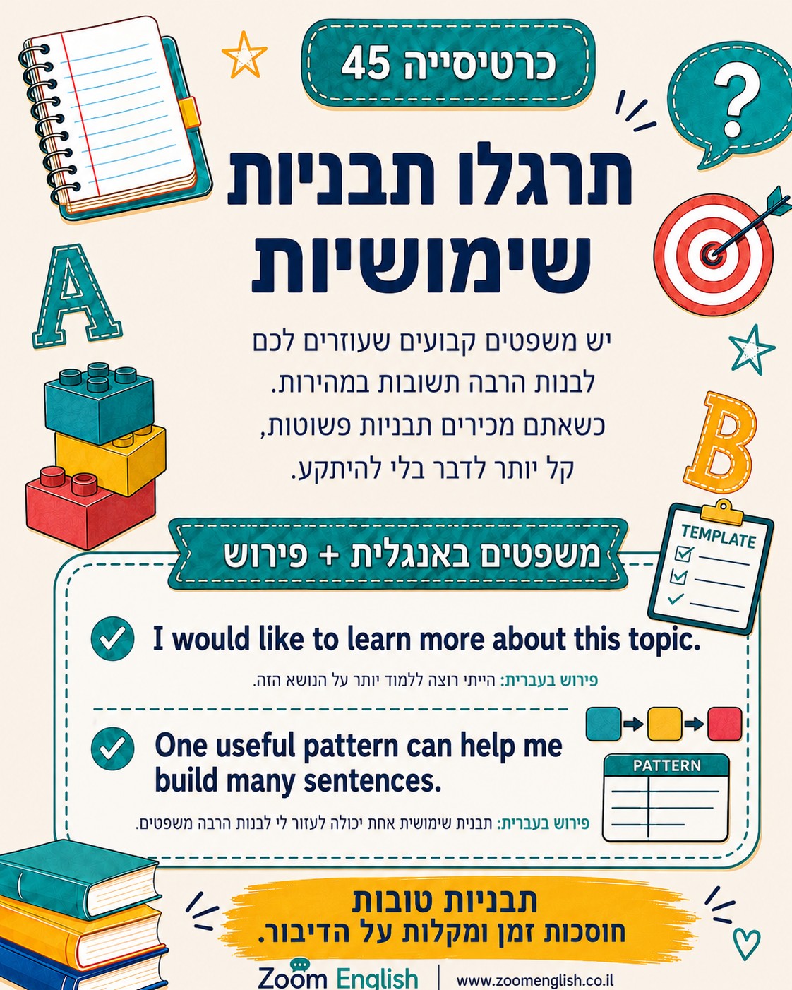שיעורי אנגלית לילדים מתחילים בזום
