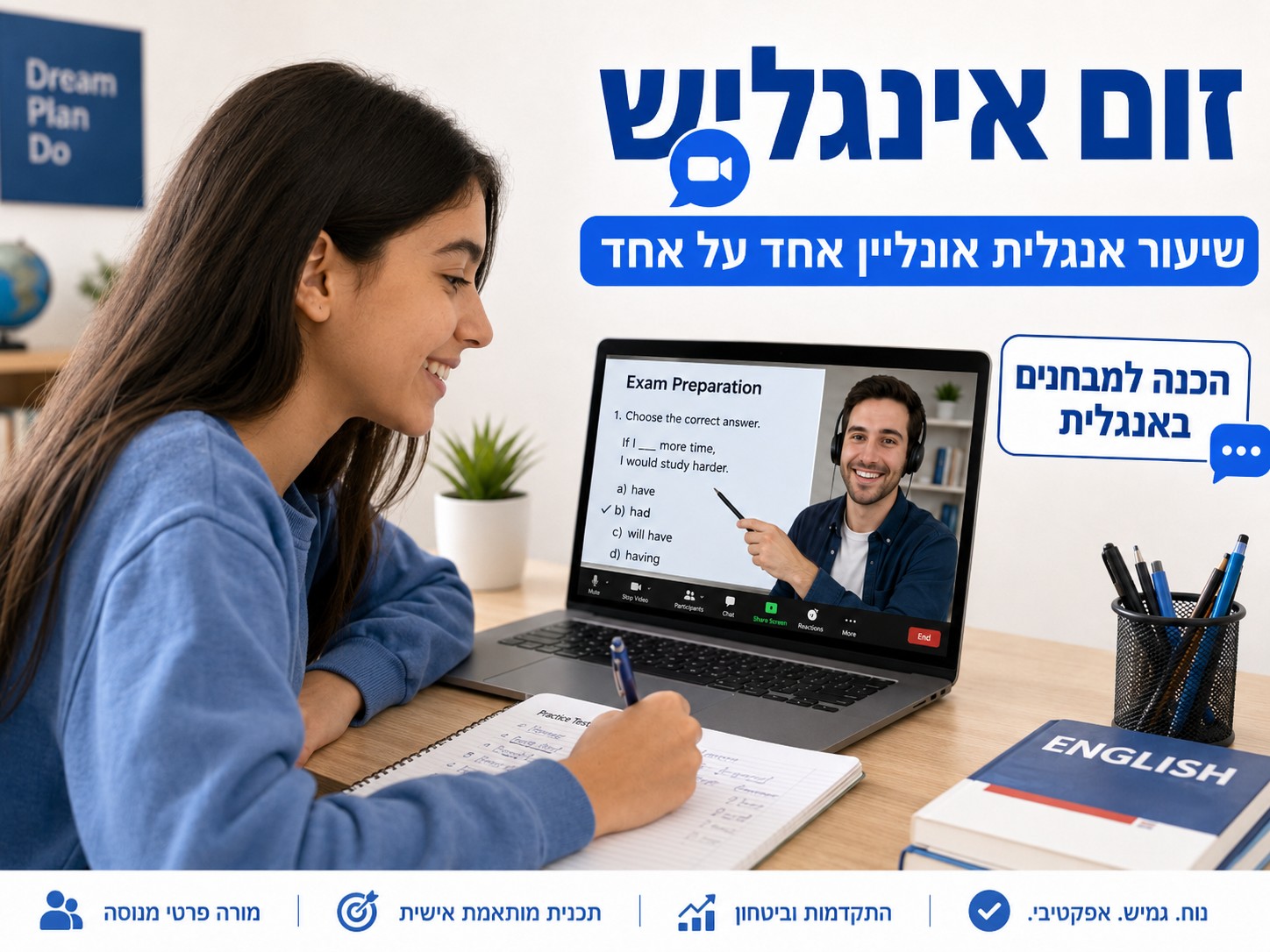 שיעורי אנגלית לנוער