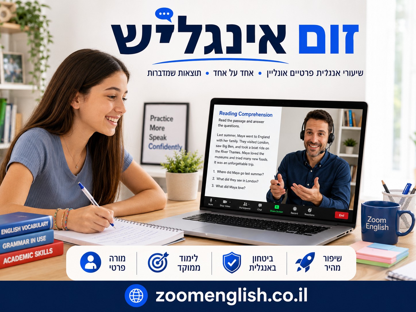 שיעורים פרטיים באנגלית בביתר עילית