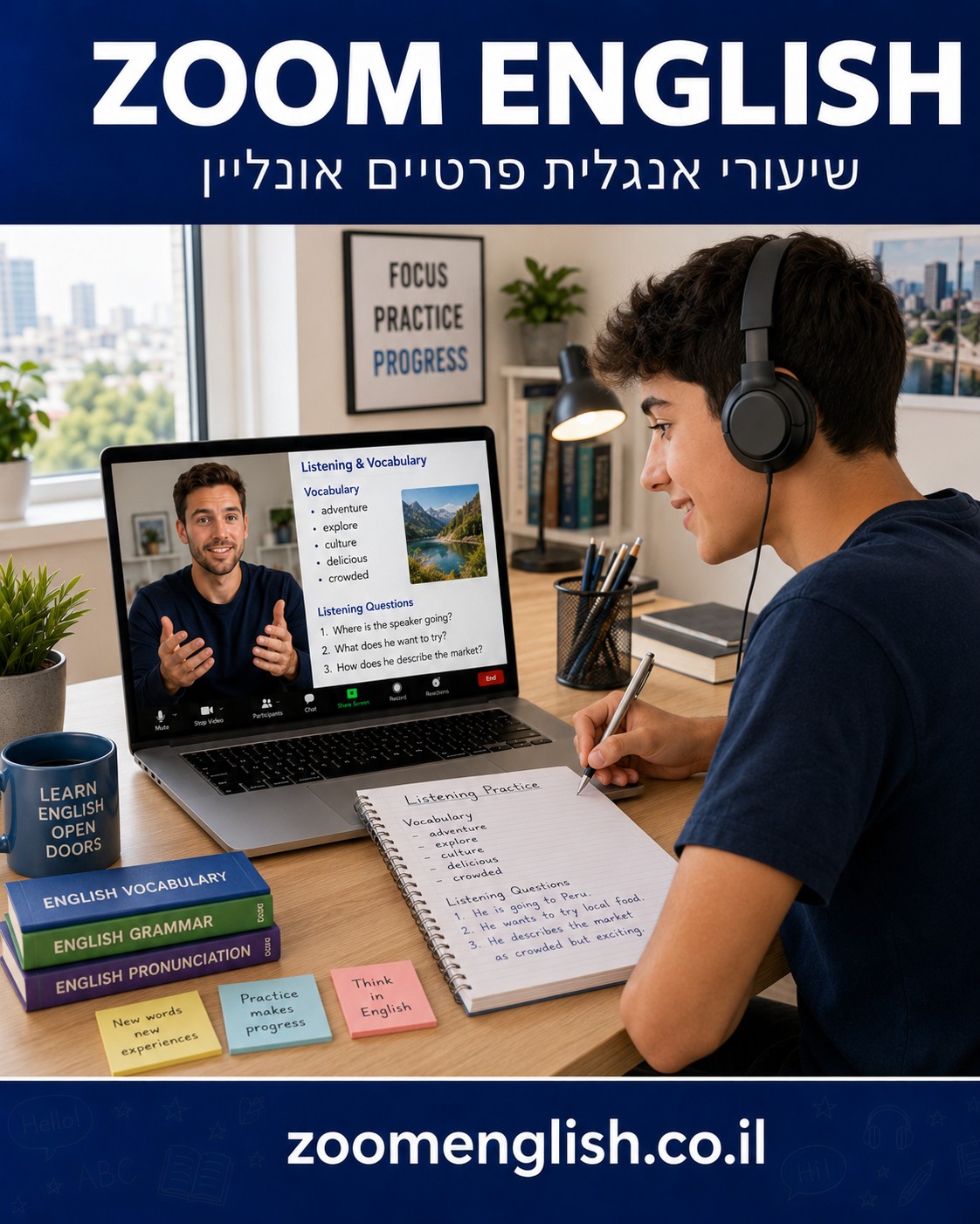 שיעורים פרטיים באנגלית בבני ברק