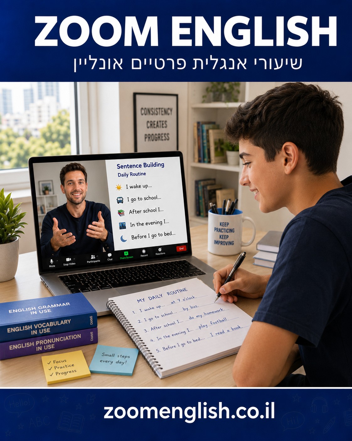 שיעורים פרטיים באנגלית חיפה