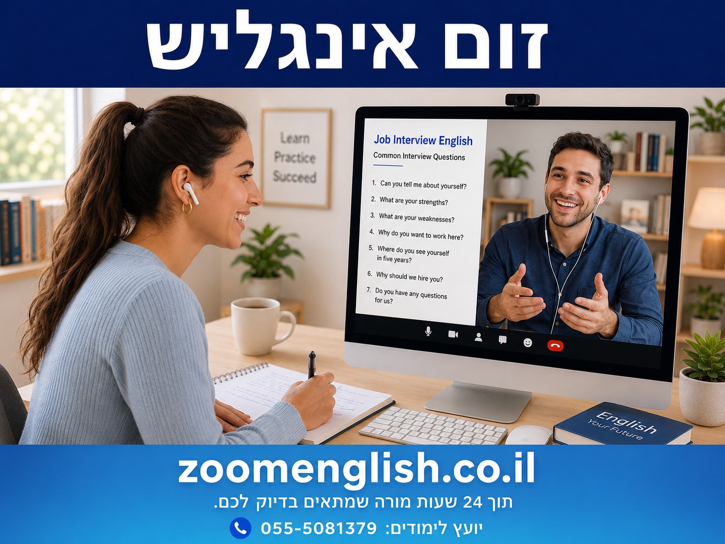 שיעורים פרטיים באנגלית קריית ים