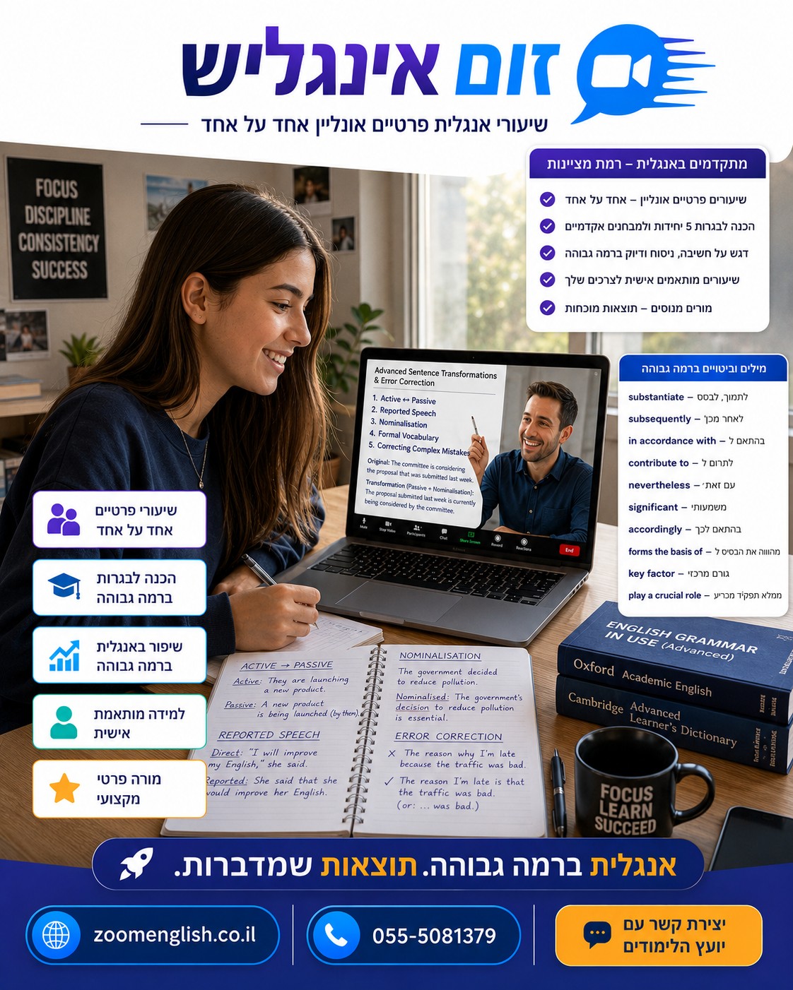 אנגלית מדוברת לתפקידים שדורשים תקשורת בצבא