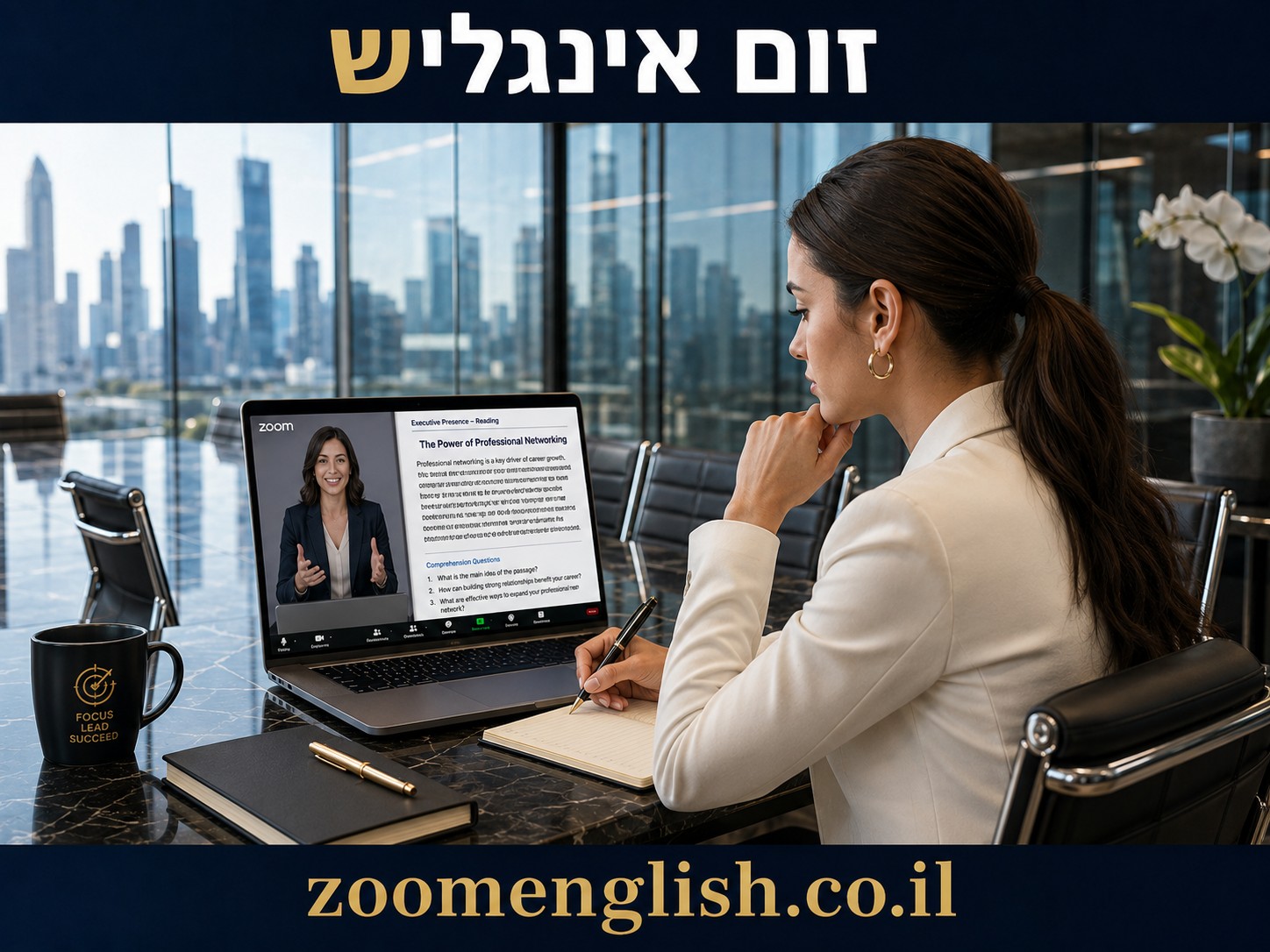 הדרכה שיחה באנגלית שוטפת למתחילים