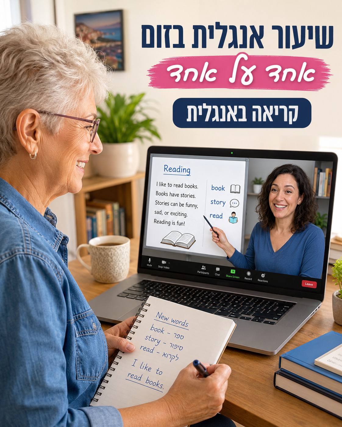 ללמוד לדבר אנגלית לאט ובביטחון