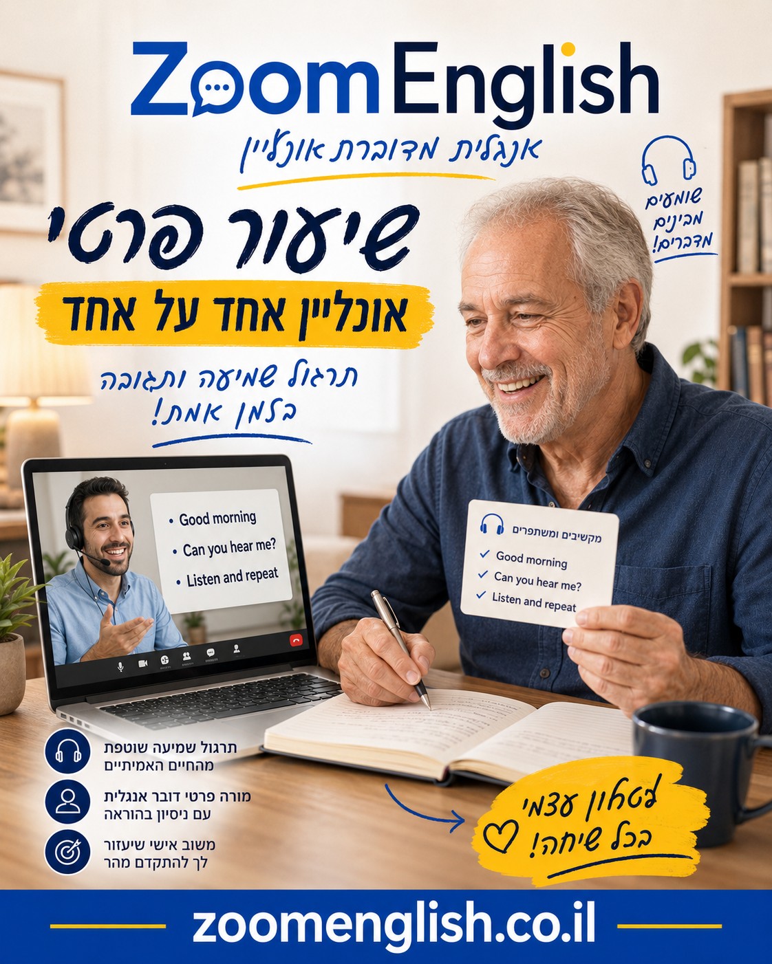 מורים לאנגלית למבוגר שחייב אנגלית לעבודה – מדריך מעשי לבחירת לימוד אישי