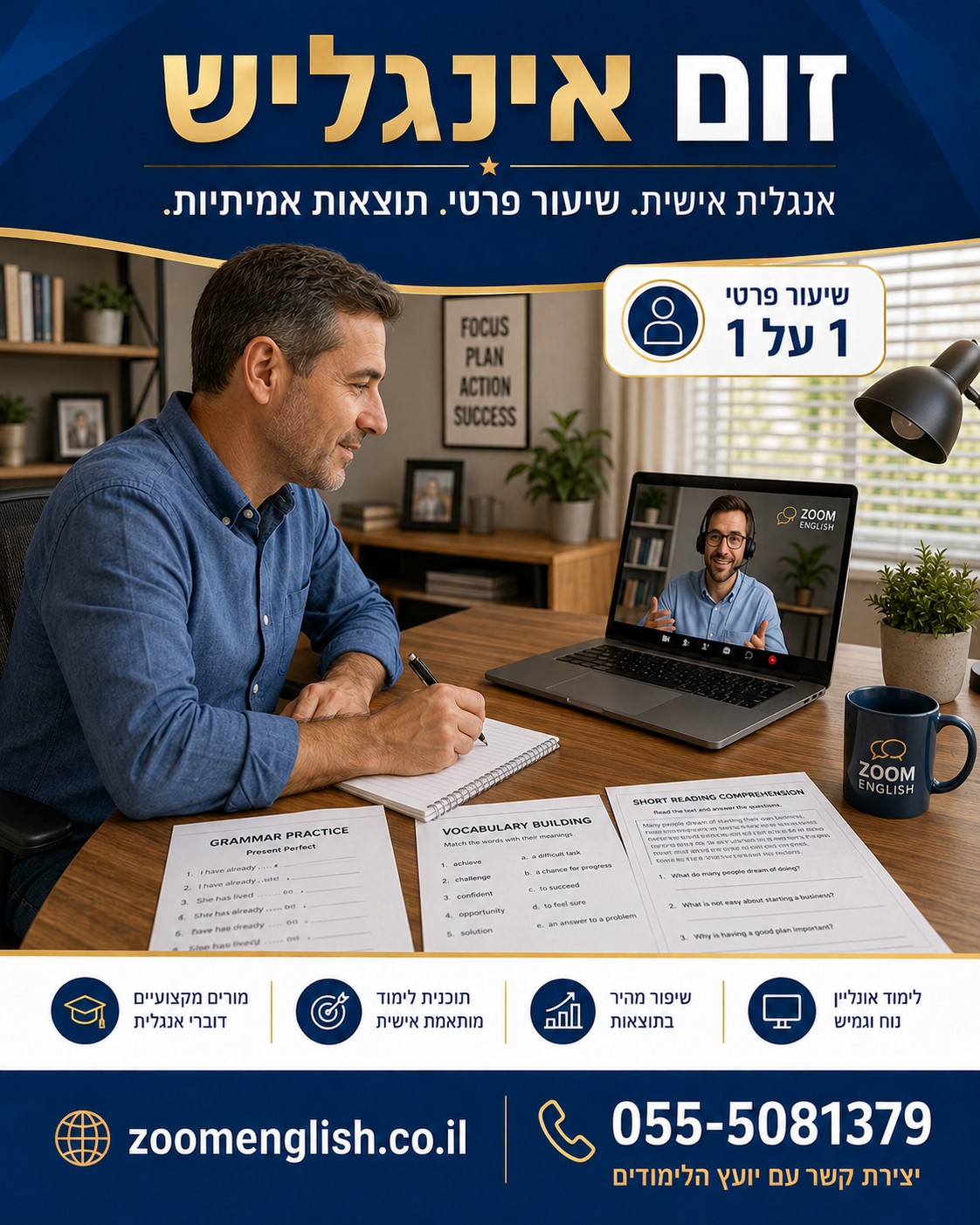 מורים לאנגלית לתרגול שיחה איך להתחיל לדבר בביטחון ולא רק להבין