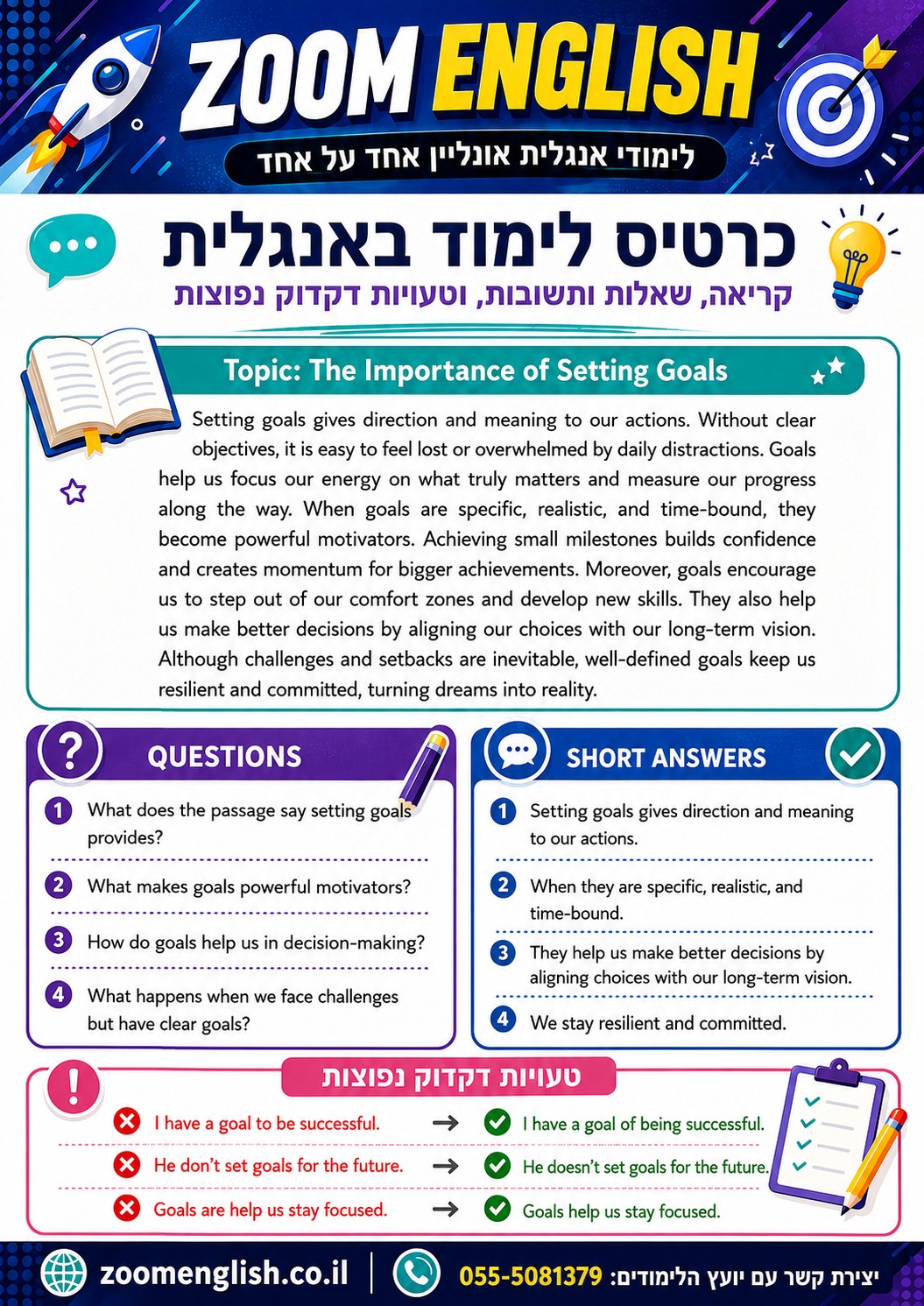 מורים לאנגלית מומלצים