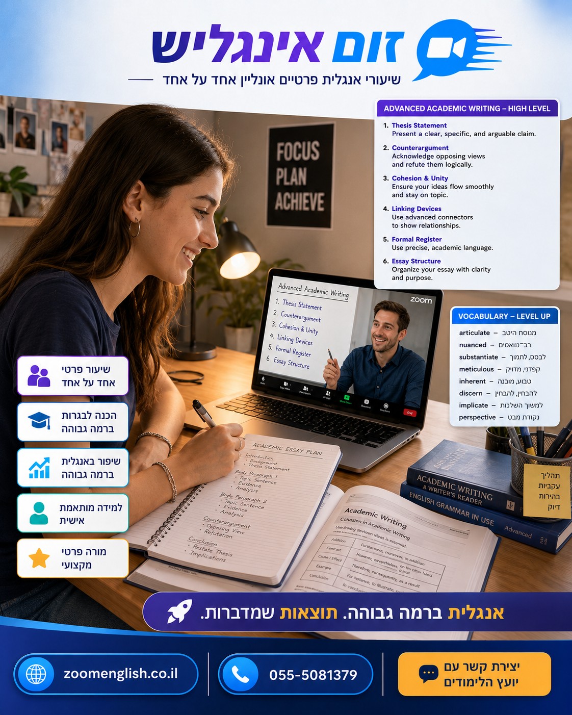 מורים פרטיים לאנגלית ערד