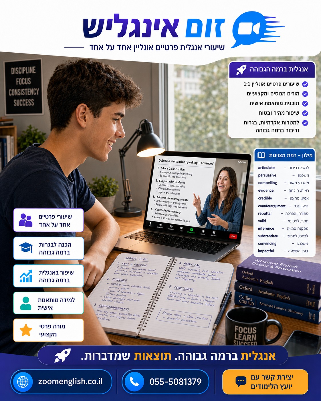 קורס אנגלית בחדרה בחדרה: הדרך האישית לשפר דיבור, קריאה והבנה