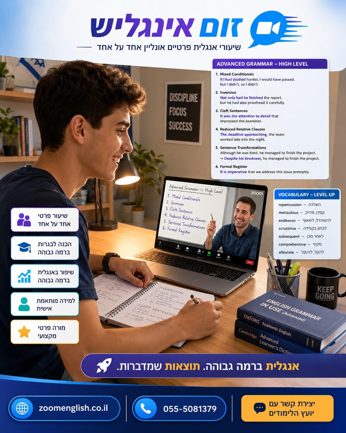 קורס אנגלית ביבנה