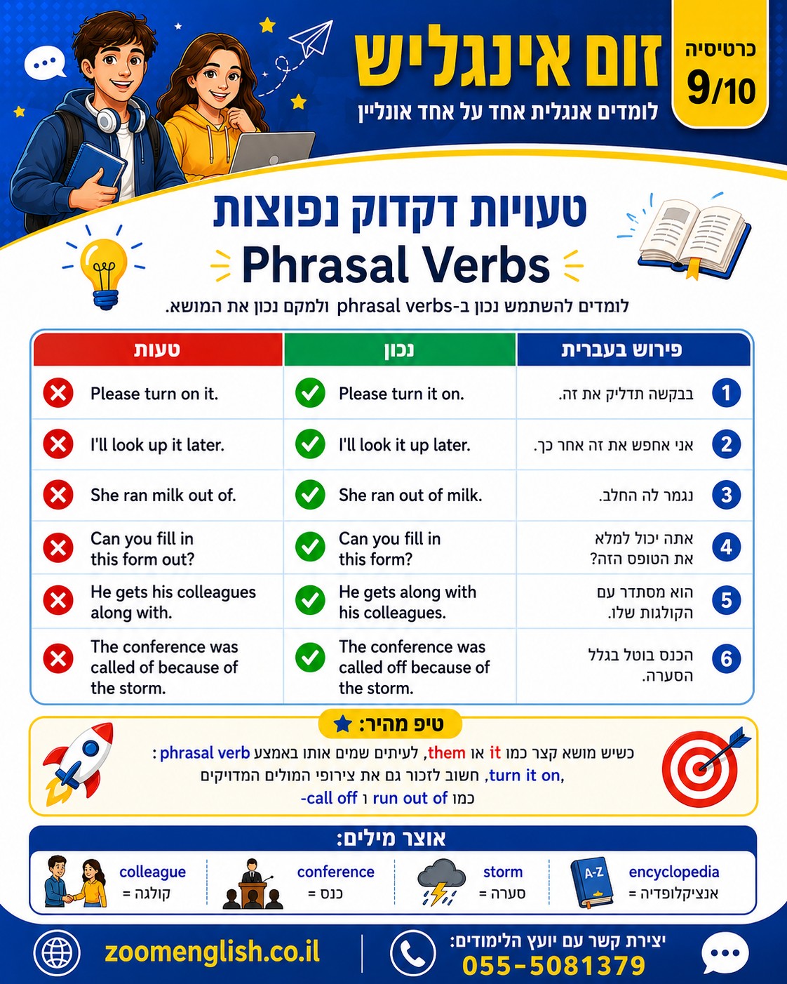 קורס אנגלית בראשון לציון אחד על אחד למתחילים ולמתקדמים