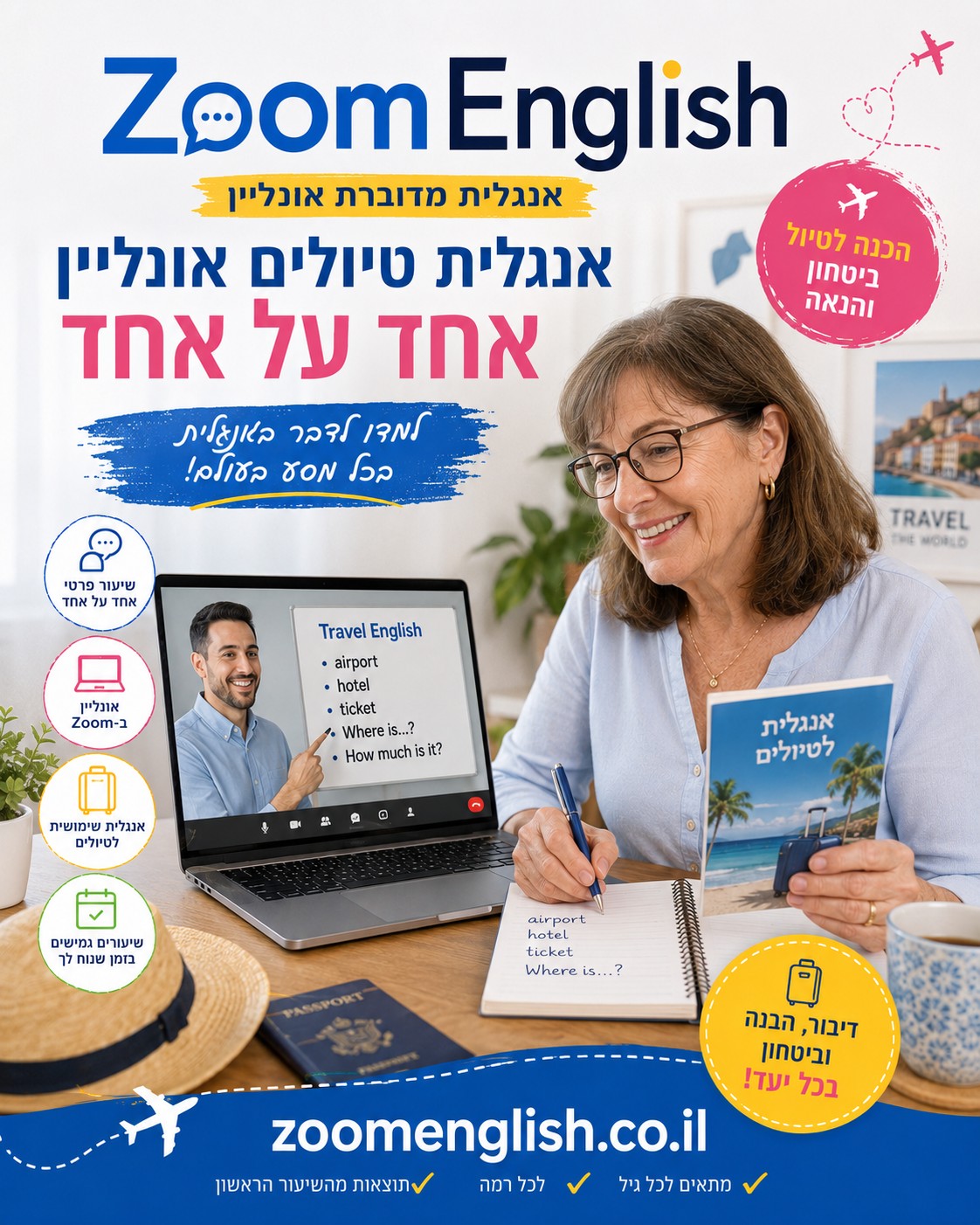 קורס אנגלית למבוגרים אונליין