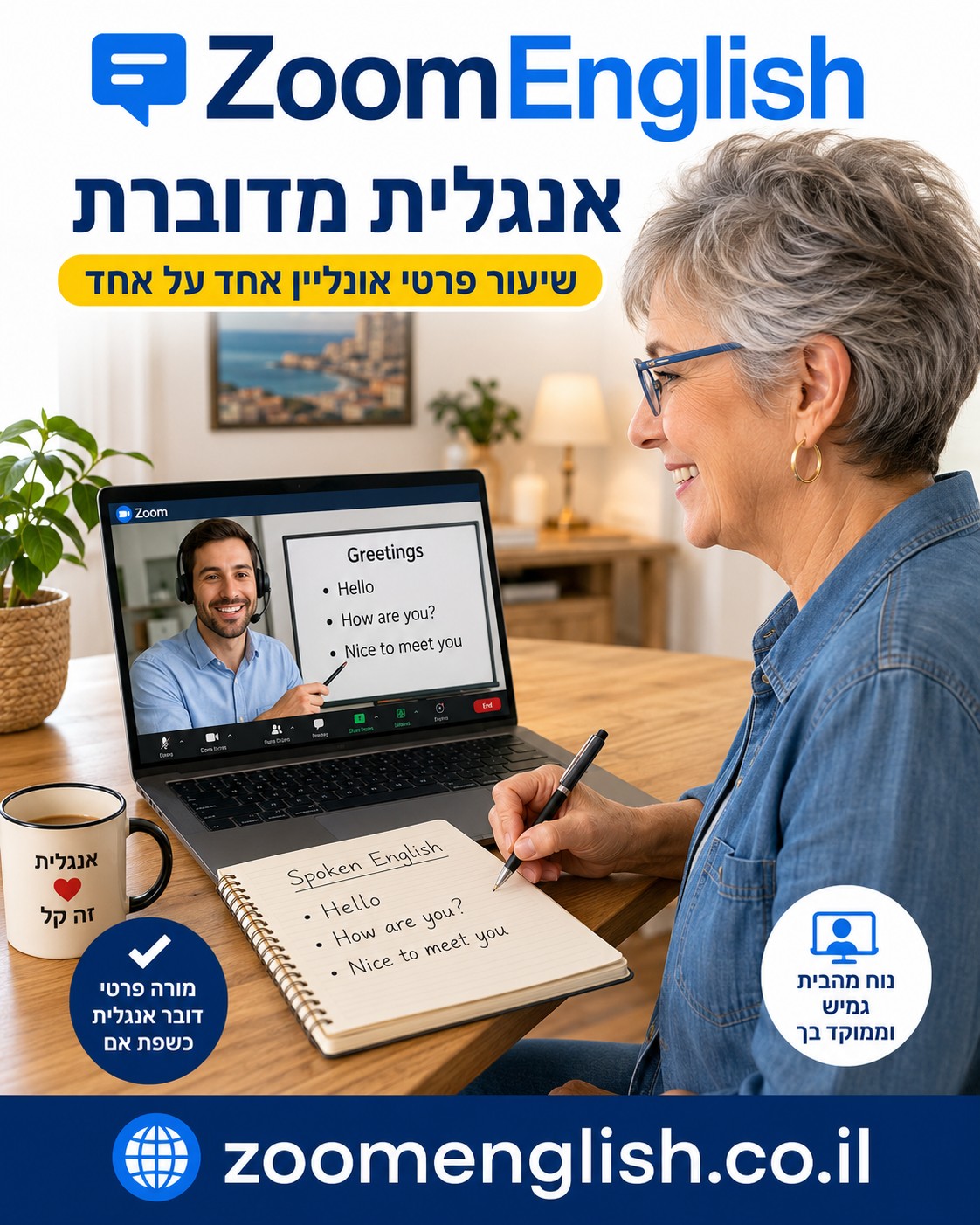 קורסים באנגלית בלי לצאת מהבית: הדרך האישית ללמוד ולדבר