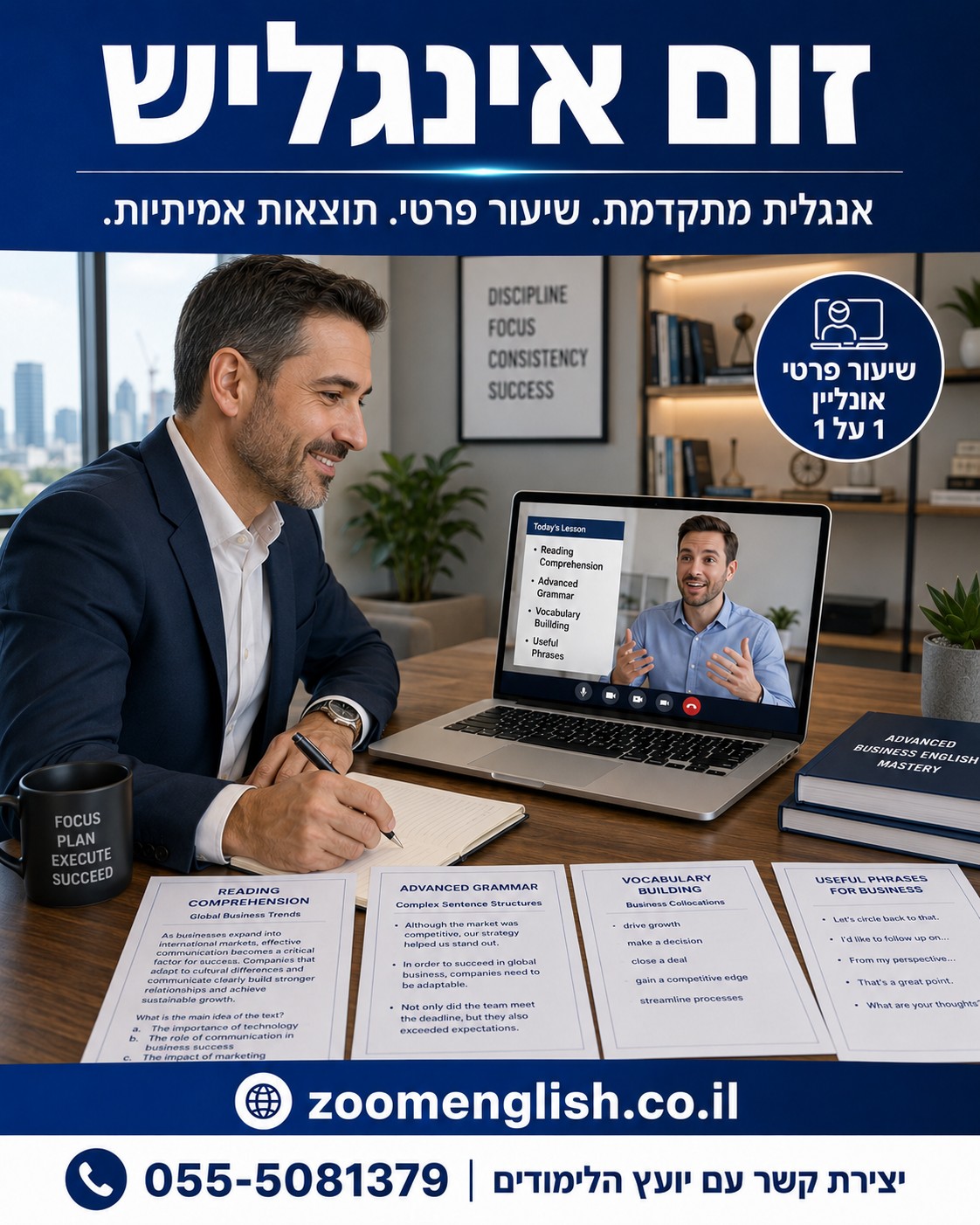 רמת אנגלית נדרשת למשרות בישראל 2026