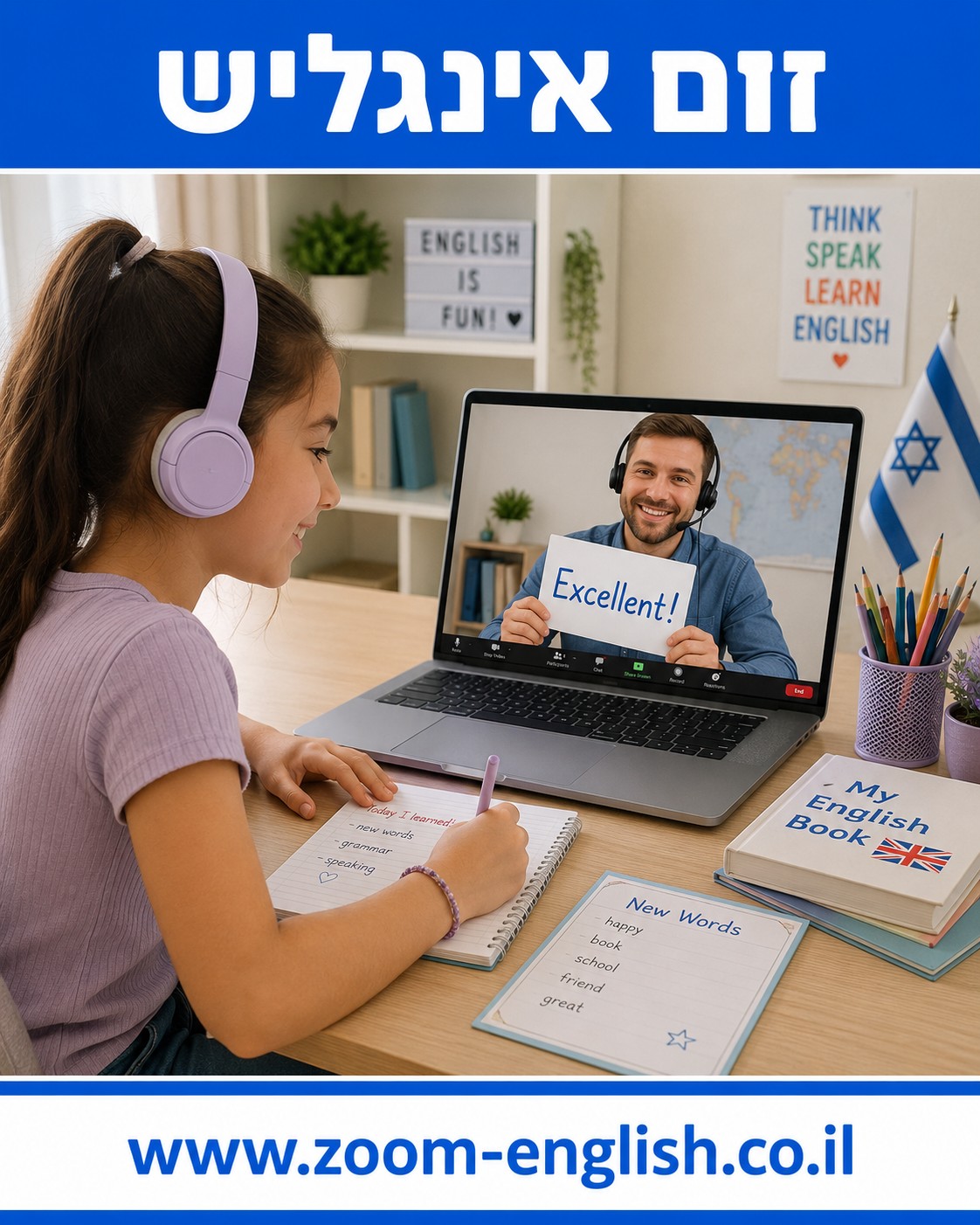 שיעורי אנגלית לילדים בבית ספר