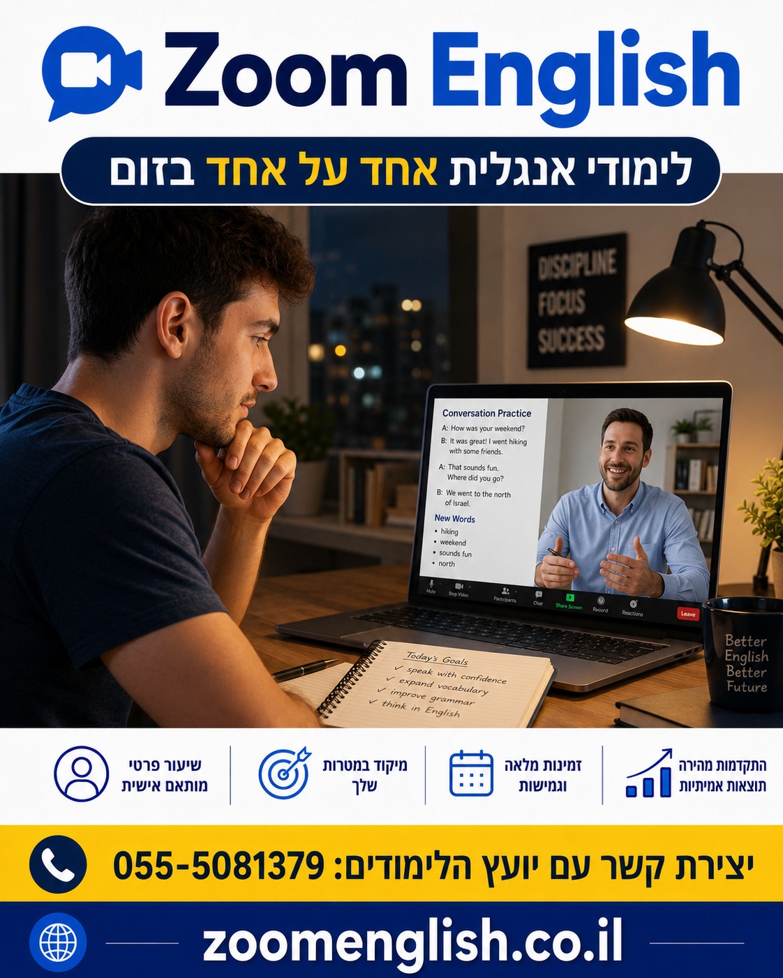 איך לענות שוטף על Tell Me About Yourself בראיון הייטק באנגלית תבנית בריטית ודוגמאות