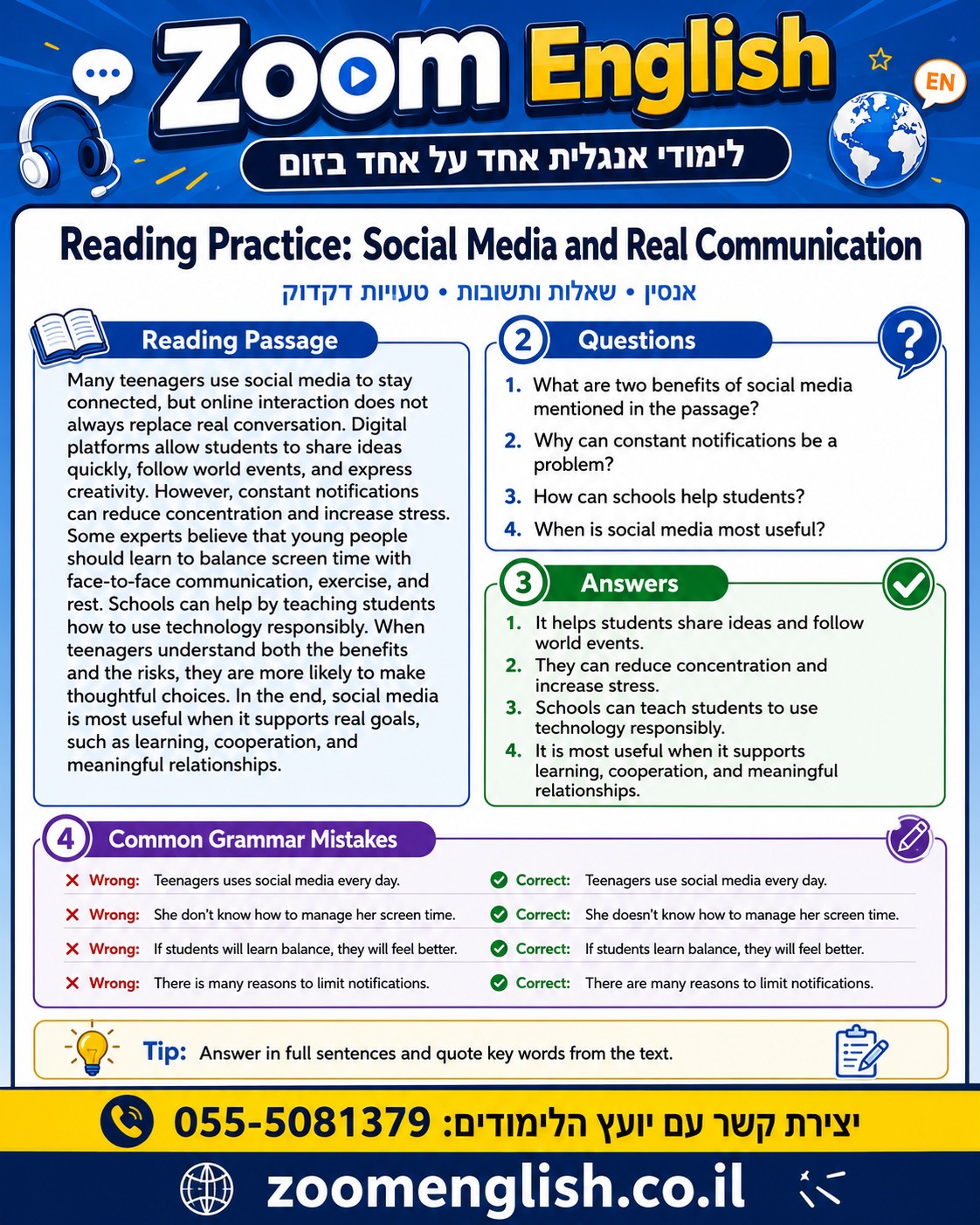 מורה פרטי לאנגלית למתחילים מהבית